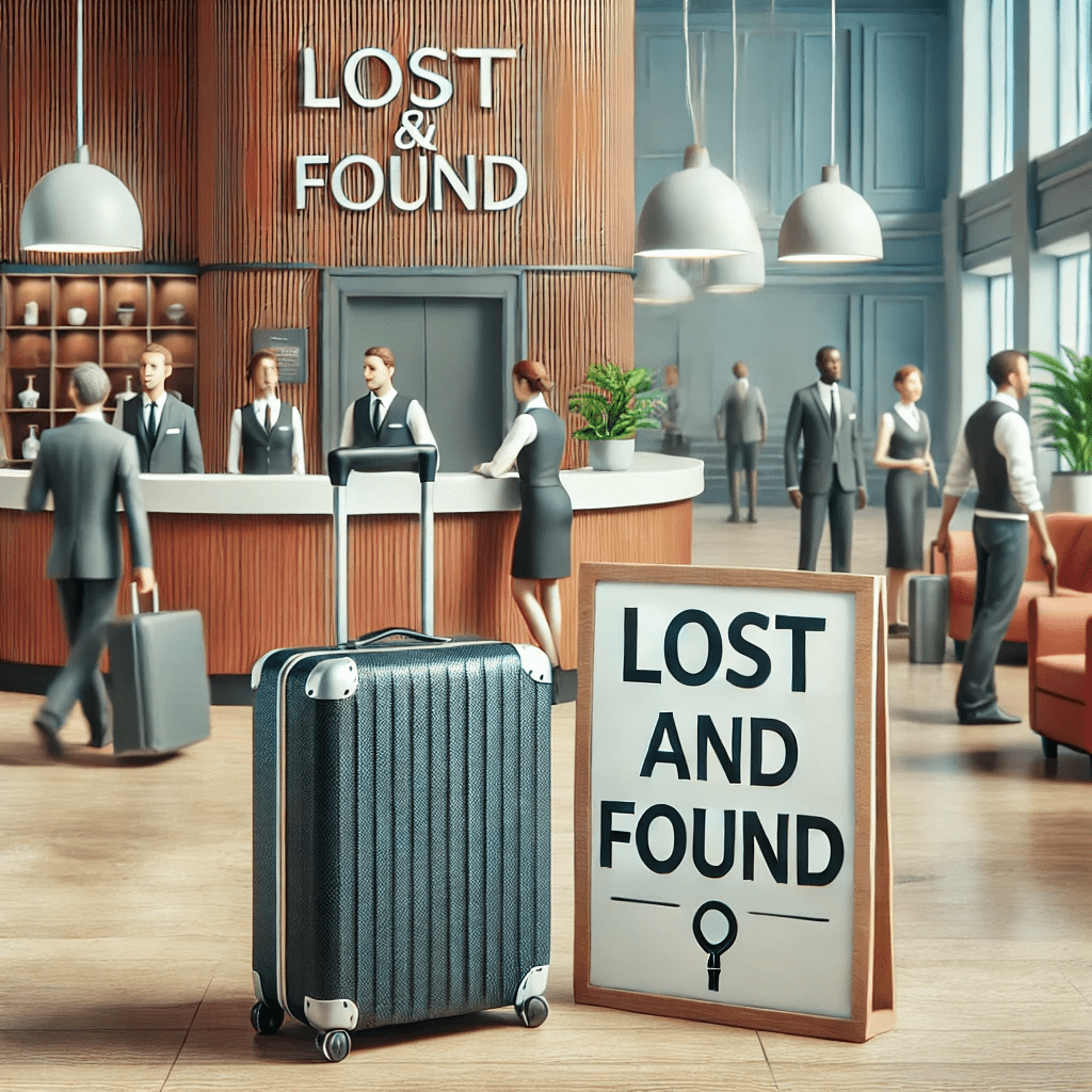 Lost and found baggage on sale