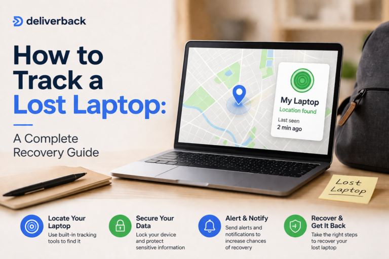 Track your lost laptop using Deliverback